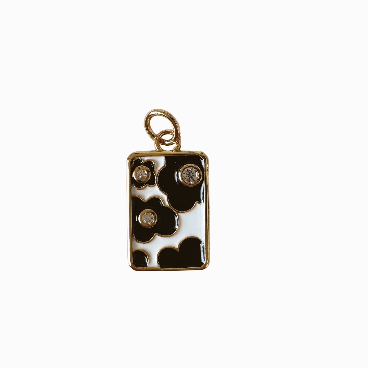 BLACK & WHITE BLOSSOM CHARM