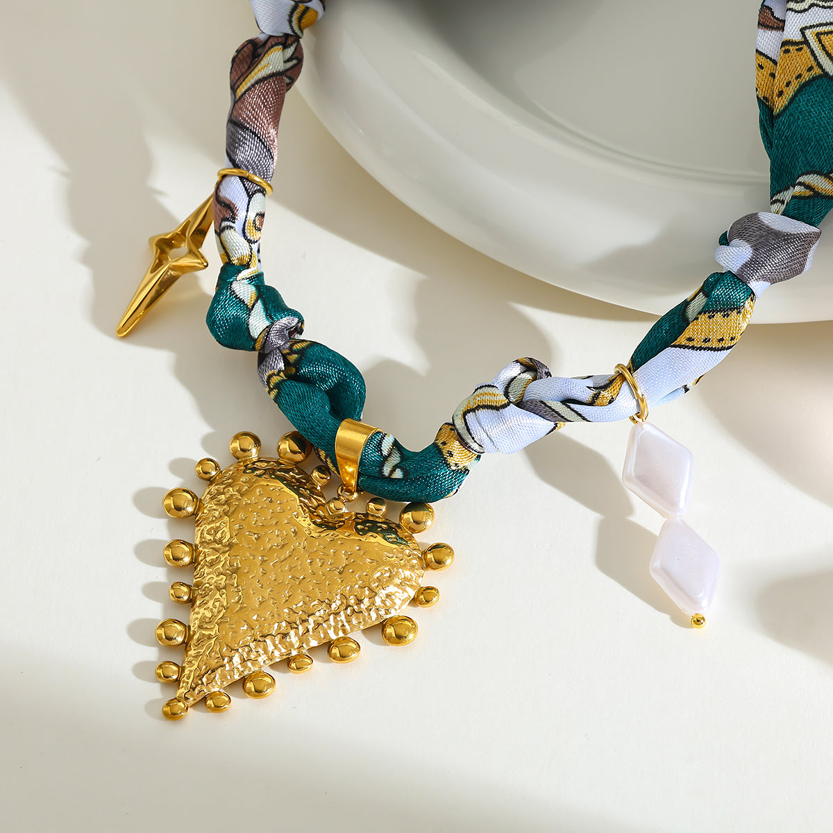CELESTE SCARF CHARM NECKLACE